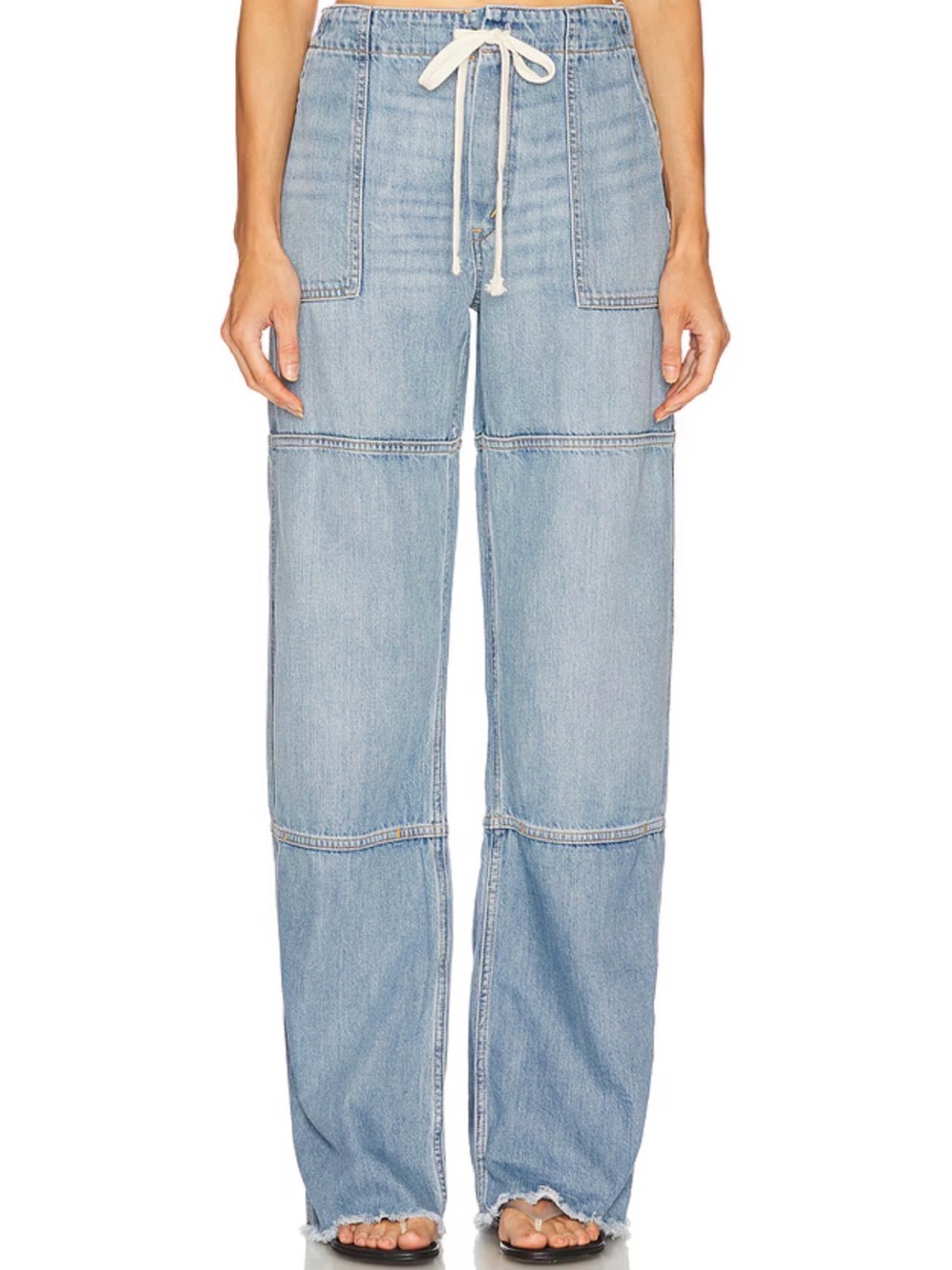 Re/Done NWT Beach Drawstring Relaxed-Fit Jeans in Hacienda